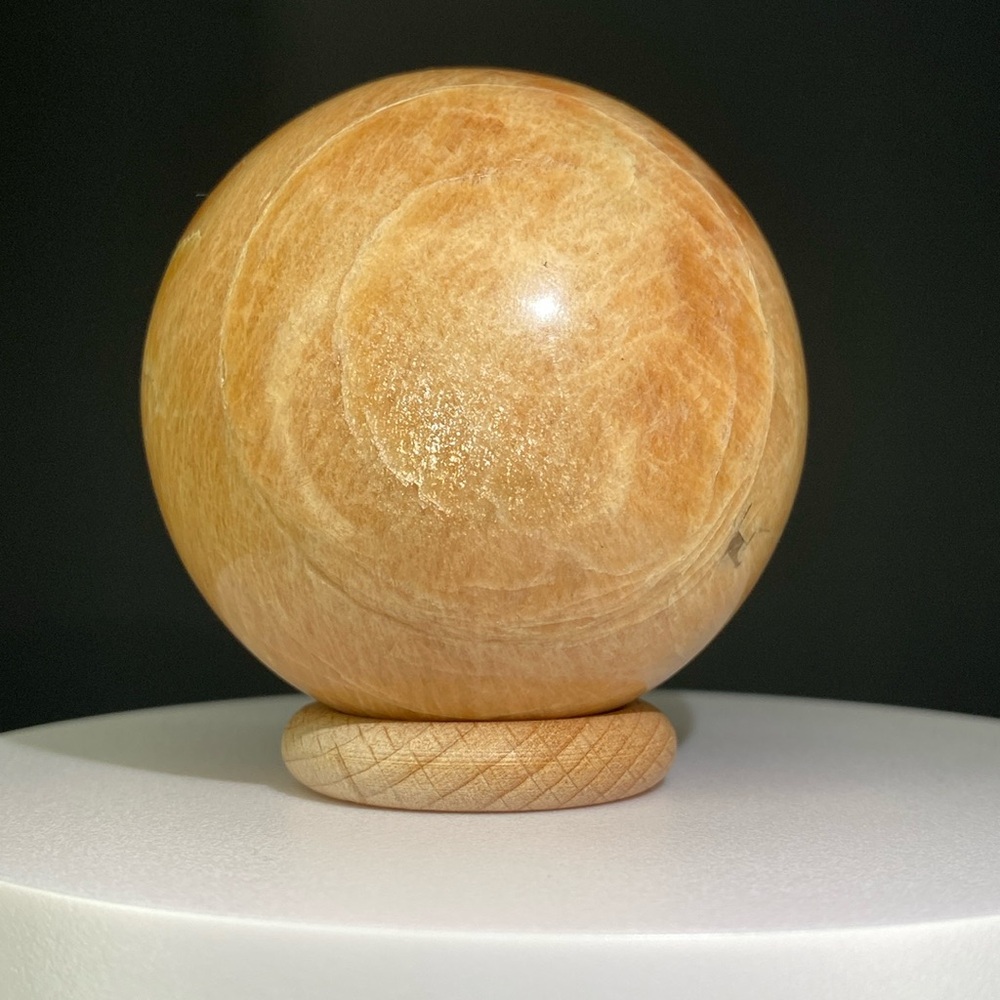 45. Peach Moonstone Sphere